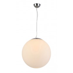 Lampa WHITE BALL 40 pendant FLWB40WH white glass/metal chrom Azzardo