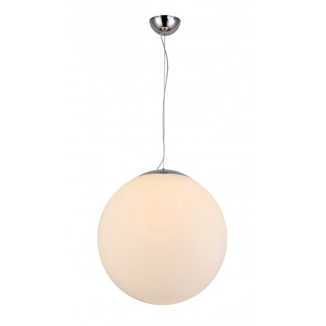 Lampa WHITE BALL 30 pendant FLWB30WH white glass/metal chrom Azzardo
