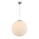 Lampa WHITE BALL 25 pendant FLWB25WH white glass/metal chrom Azzardo