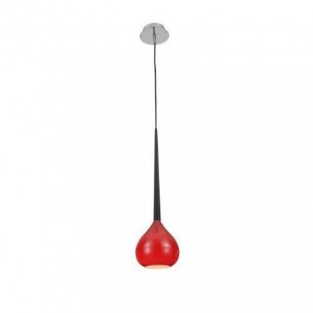 Lampa AGA-1 pendant MD1289-1 red /black metal / glas Azzardo