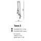 Lampa TASOS 5 pendant MD2095A-5BK metal/glass/ chrome/ Azzardo