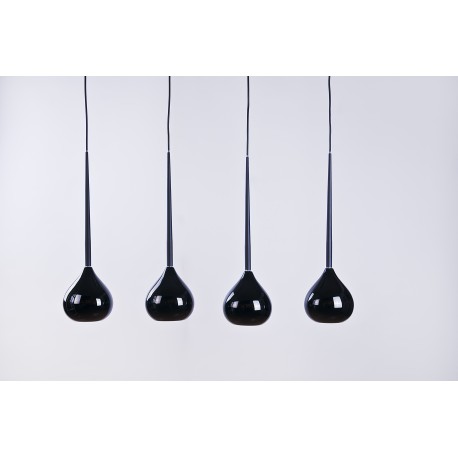 Lampa AGA-4 pendant MD1289-4 black /black metal / g Azzardo