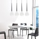 Lampa AGA-4 pendant MD1289-4 white /black metal / gl Azzardo