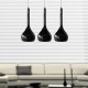 Lampa SOUL 3 pendant LP 5114-3BK black iron/glass Azzardo