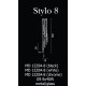 Lampa STYLO 8 pendant MD 1220A-8 white metal/glass Azzardo