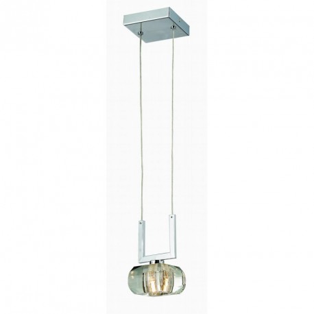 Lampa RUBIC 1 pendant 1798-1P metal/glass chrome Azzardo